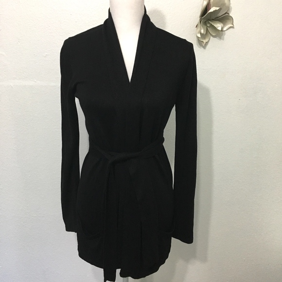 Agnes B. Sweaters - Agnes B. French Silk Wool Cashmere Cardigan W/Belt